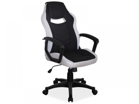 MOBILA - Scaun de birou CAMARO negru/gri – 59x49x106/116 cm