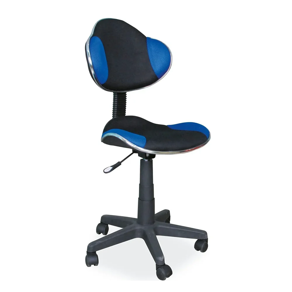 Scaune de birou - Scaun de birou pentru copii Q-G2 negru/albastru – 48x41x80/91 cm