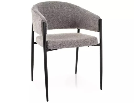 MOBILA - Scaun dining AKITA – 59x56x78 cm, 231 bej / negru matScaun dining AKITA – 59x56x78 cm, 232 gri / negru mat