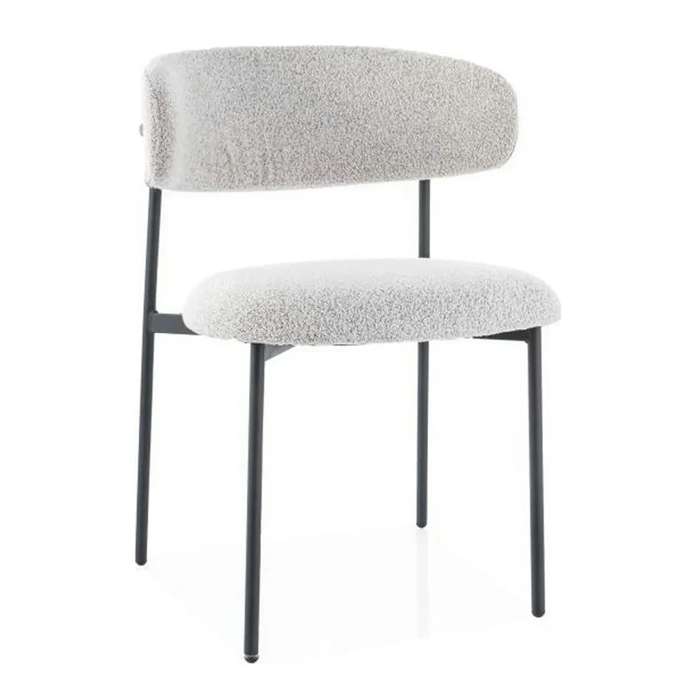 MOBILA - Scaun Elton 231 - 56x46x80 cm, bej/negru, stofa/metal