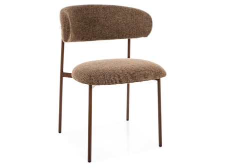 MOBILA - Scaun ELTON D NOELLE - 56x46x80 cm, stofa clasica/metal, bej
