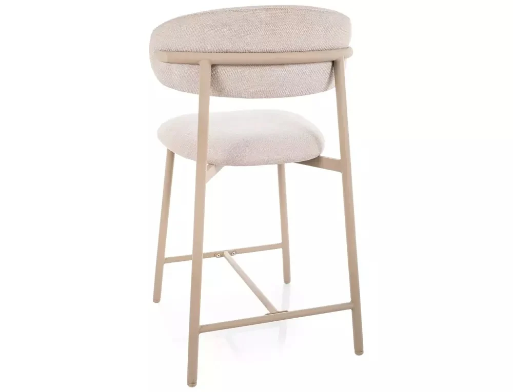 Scaune de bar - Scaun ELTON H-2 BREGO – bej deschis 22 / cașmir, stofă / metal