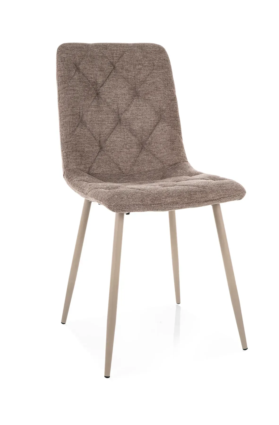 Scaune - Scaun de dining JERRY BREGO – 45x39x91 cm, cașmir / bej 34, stofă / metal