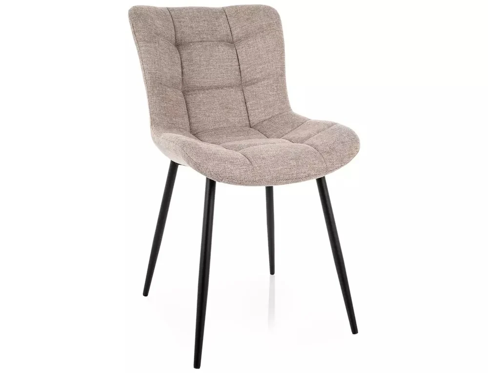Scaune - Scaun JULIA BREGO – 50x47x82 cm, bej deschis / negru mat