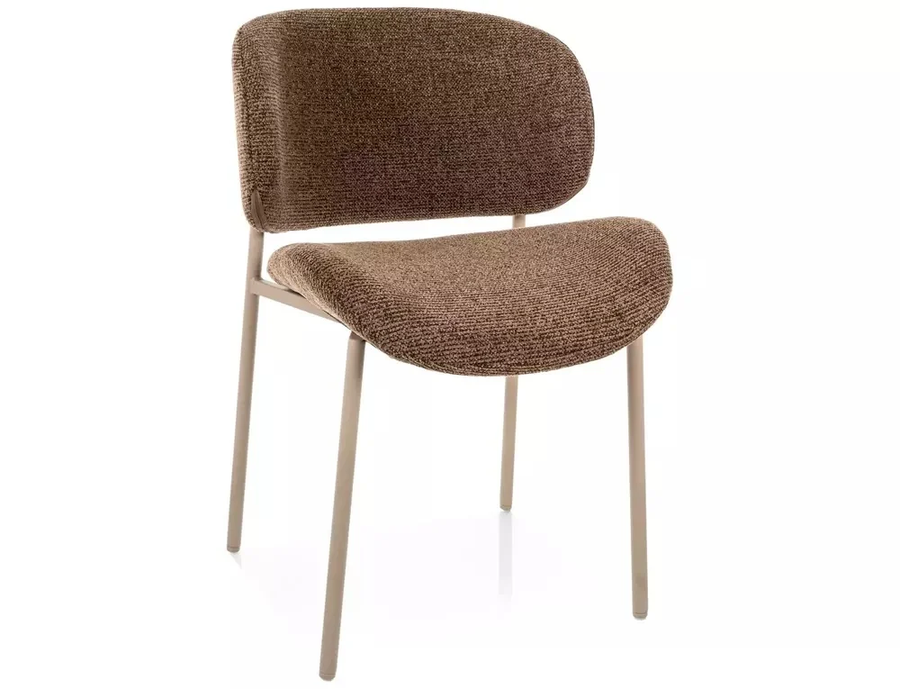 MOBILA - Scaun KISO NOELLE – 52x59x81 cm,  cappuccino 45 / cașmir