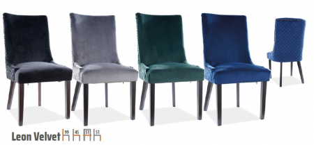 Scaun Leon Velvet Negru – 55lx45Ax99h cm [1]