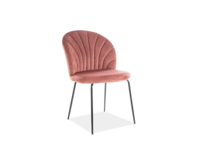 Scaune - Scaun Lola Velvet Roz  – l51 x A63 x H83 cm