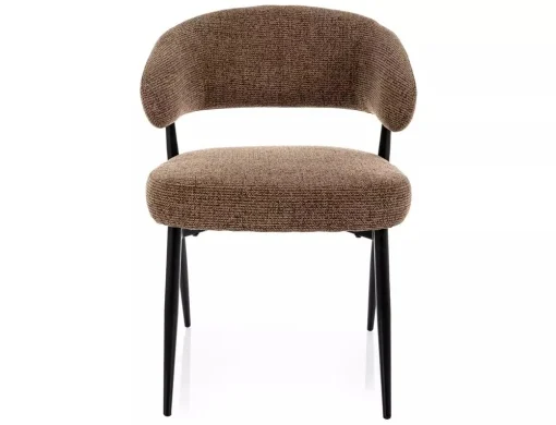 MOBILA - Scaun LUCIO NOELLE – 48x55x80 cm, cappuccino / negru mat