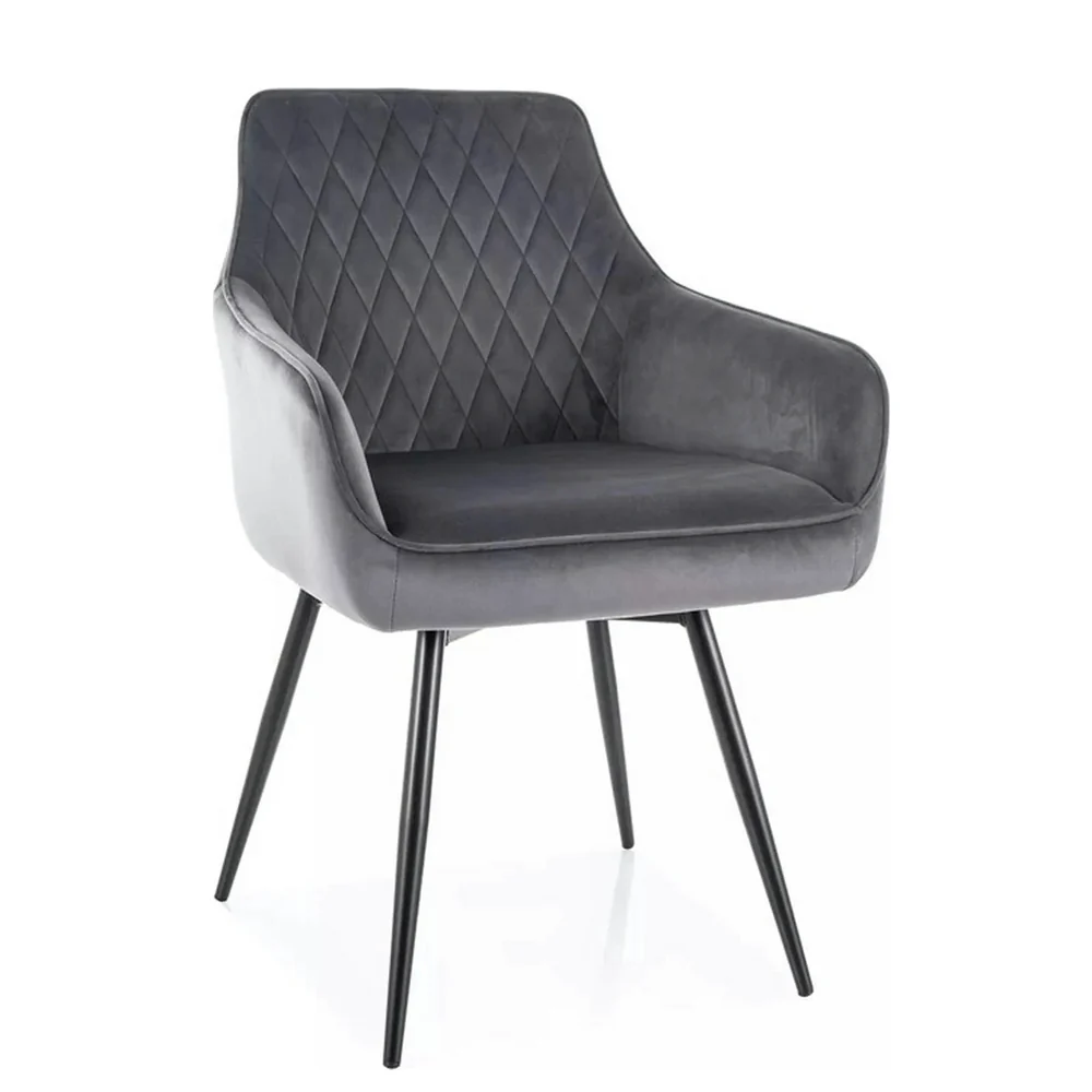 Scaune - Scaun MARLO – 55x58x88 cm, gri / negru