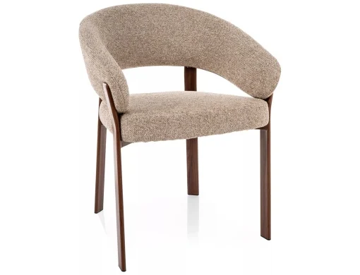 MOBILA - Scaun Nagoja D 253 bej /nuc - H79 cm