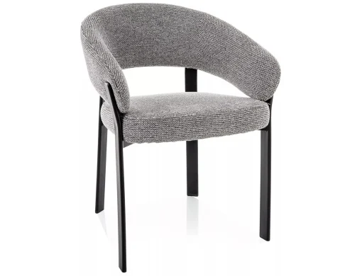 MOBILA - Scaun Nagoja 254 gri/negru mat - H79 cm