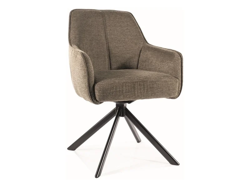 MOBILA - Scaun NOTTI BREGO – 55x45x83 cm, olive / negru