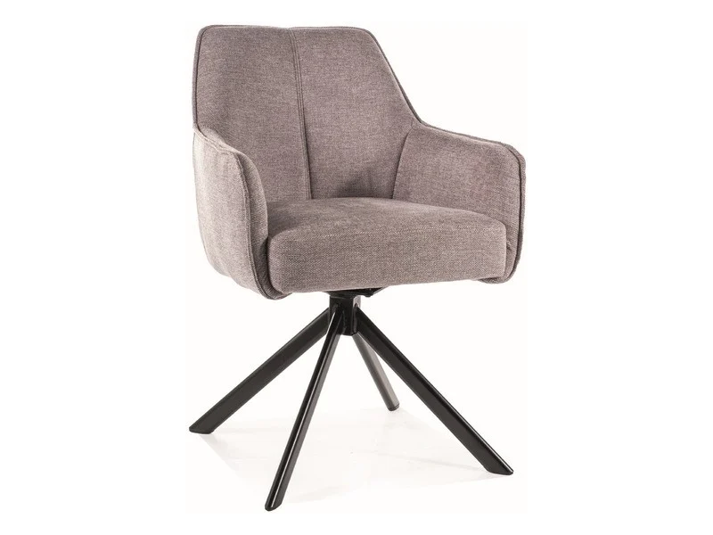 MOBILA - Scaun NOTTI BREGO – 55x45x83 cm, gri/negru