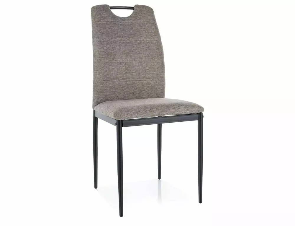 Scaune - Scaun RIP BREGO – 44x38x92 cm, bej / negru, stofă clasică / metal