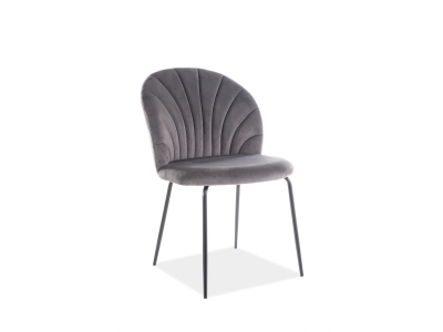 Scaune - Scaun Lola Velvet Gri  – l51 x A63 x H83 cm