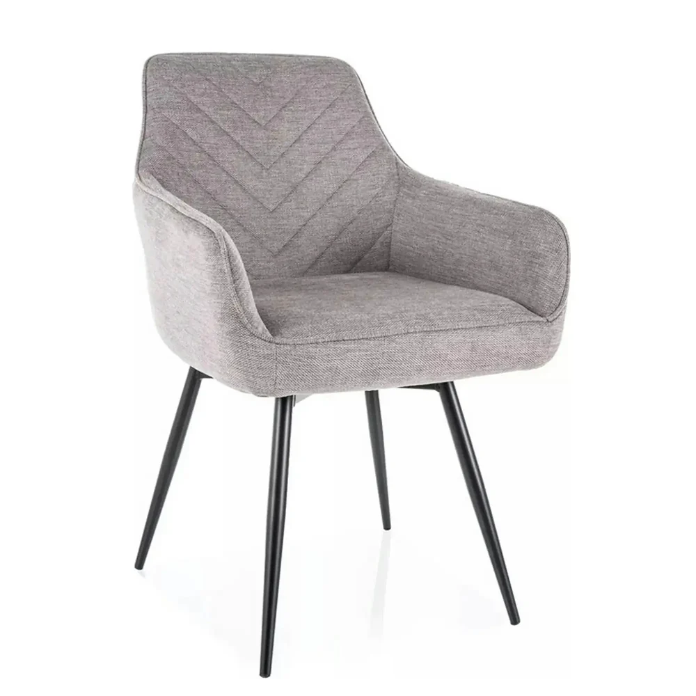 Scaune - Scaun SERVIO BREGO – 55x45x88 cm, gri deschis Brego 07 / negru
