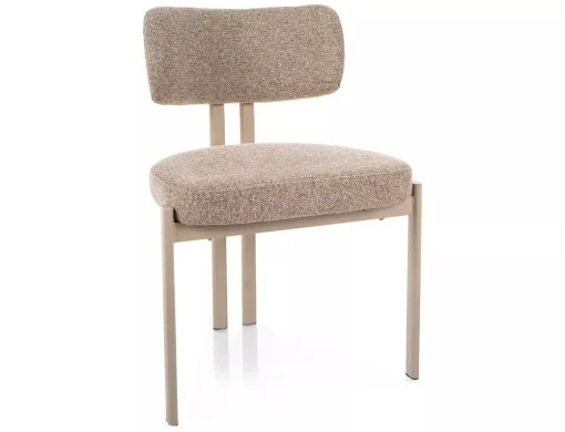 MOBILA - Scaun tapitat Misaki 253 bej / cașmir - H81 cm
