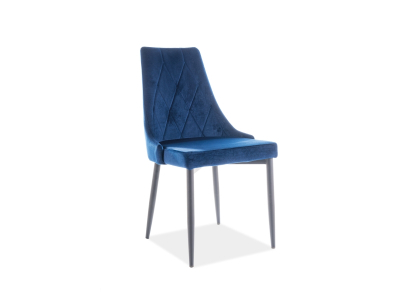 Scaune - Scaun TRIX B VELVET Albastru Navy  - l46xA50xH90 cm