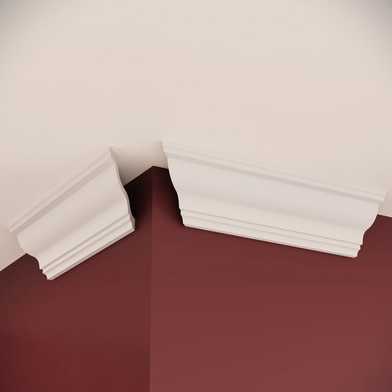 Cornise Tavan - Set colt exterior C11 - 2buc de 1m pretaiate la 45/set