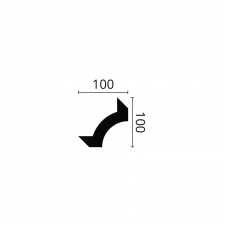 Set coltar decorativ accesoriu SP 2-4 pentru profil SP2 4 BUC [1]