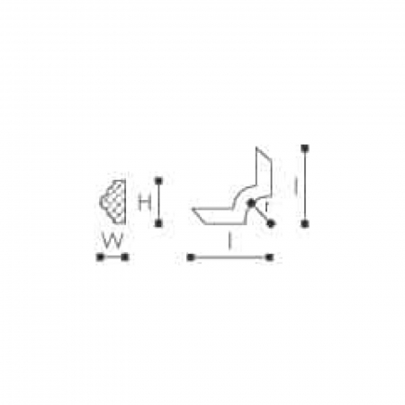 Set coltar decorativ accesoriu  SP3-4 pentru profil SP3 - 4 BUC [1]