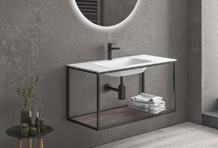 DOTARI BAIE - Set de baie NEW SOSPENSO 100 GUN METAL