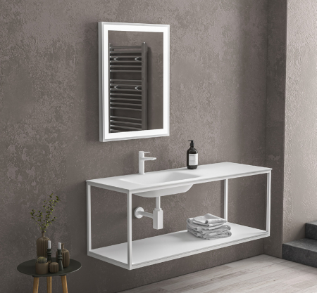 Mobilier baie - Set de baie NEW SOSPENSO 135 BIANCO OPACO