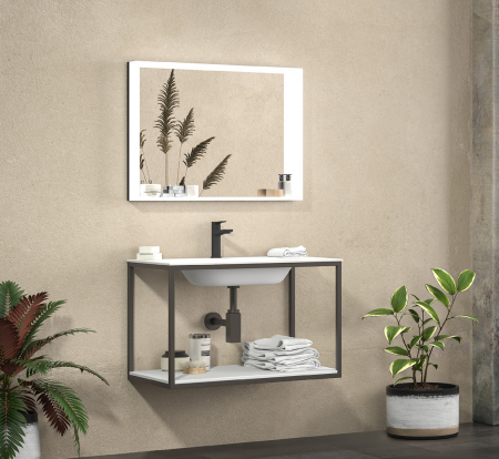 Mobilier baie - Set de baie NEW SOSPENSO 80 ORO OPACO