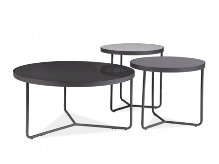 Mese - Set masa de cafea Artemida D80/50/50 x H40/45/50cm
