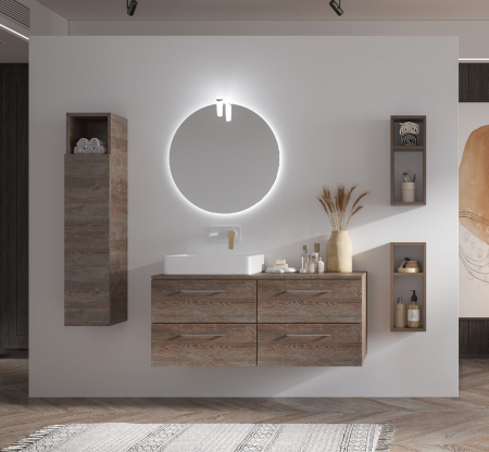Mobilier baie - Set mobilier baie ELSA 120 PINE BROWN
