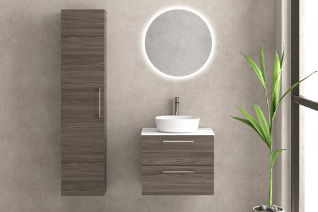DOTARI BAIE - Set mobilier baie Castania Grey 9560