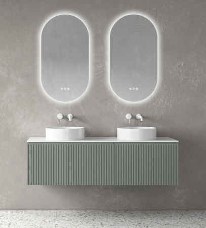 DOTARI BAIE - Set mobilier baie KION 140 Cement Green/Reed Green