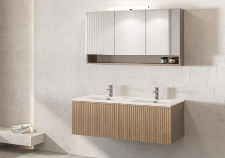 DOTARI BAIE - Set mobilier baie KION 120 Sand/Gladstone Oak