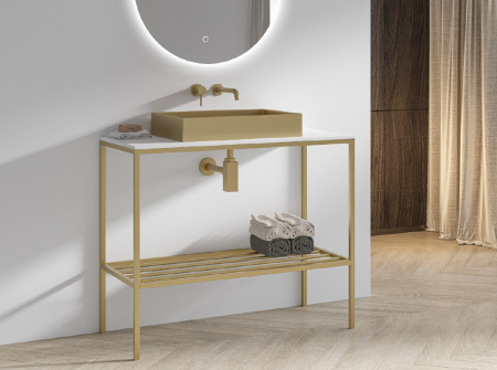 Colectia NEW TERRA - Set mobilier baie NEW TERRA 100 ORO OPACO