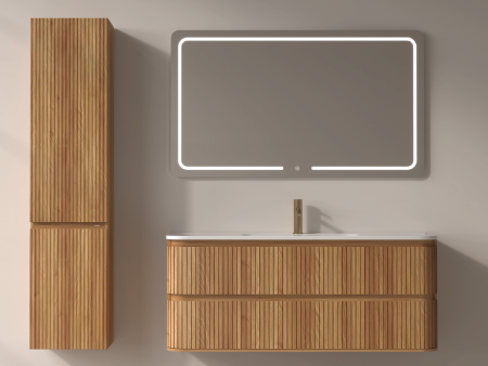 Colectia NORDIC - Set mobilier baie NORDIC 1200 - Acacia