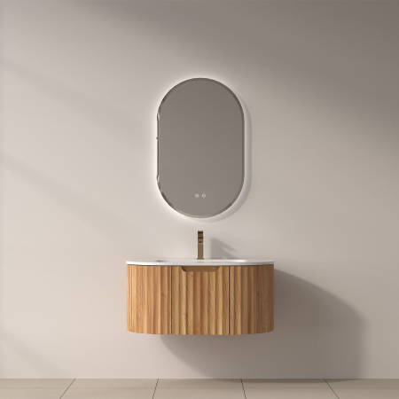 Colectia KEA - Set mobilier baie PILLE 800 - Acacia