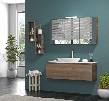 Mobilier baie - Set mobilier baie  SPACE 120 BROWN