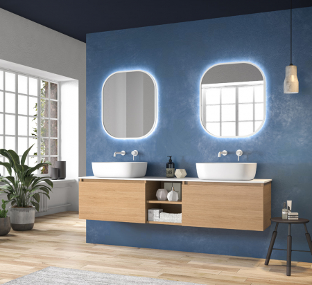 Mobilier baie - Set mobilier baie SPACE 175 MARRONE TERRA