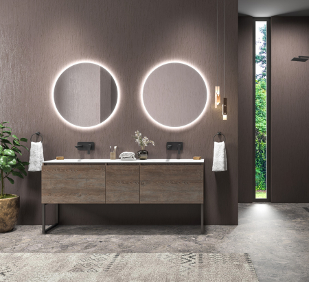 Mobilier baie - Set mobilier baie SPACE 175 PINE BROWN
