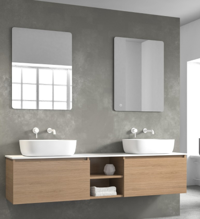 DOTARI BAIE - Set mobilier baie SPACE 175, SAND ROVERE ALTO 2669