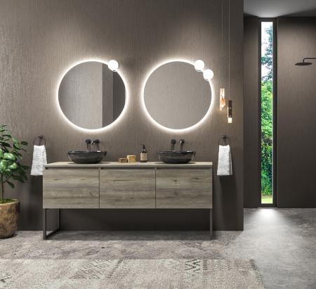 Mobilier baie - Set mobilier baie SPACE 180 BROWN
