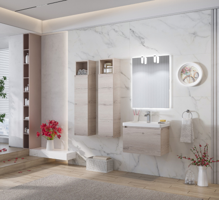 Mobilier baie Karag - Set mobilier baie SPACE 60 ELVEZIA GRAY