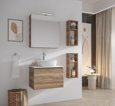 Mobilier baie Karag - Set mobilier baie SPACE 60 NOCE LIRICO