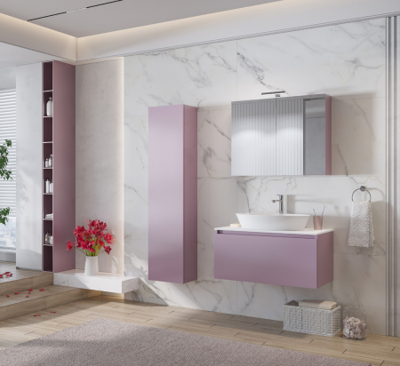 Mobilier baie - Set mobilier baie SPACE 80 VIOLETTE