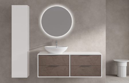 Mobilier baie - Set mobilier baie SUPER 1350, Bianco/Taupe 2017