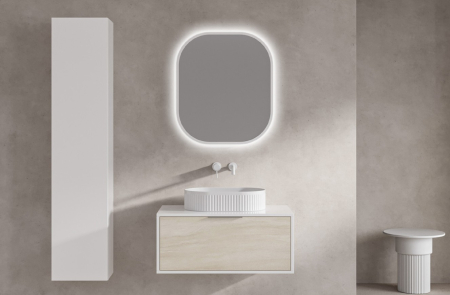 Mobilier baie - Set mobilier baie SUPER 800 Bianco/Elvezia Grey 8302