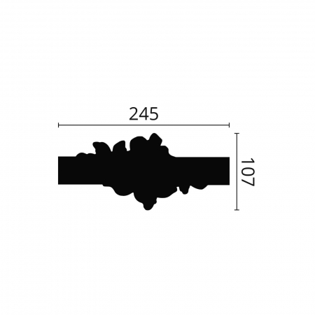 Set ornament decorativ caroiaje accesoriu Z104 pentru profil Z10 - 2 BUC [1]