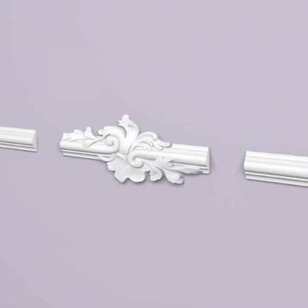 Caroiaj-Coltar polistiren - Set ornament decorativ caroiaje accesoriu Z104 pentru profil Z10 - 2 BUC