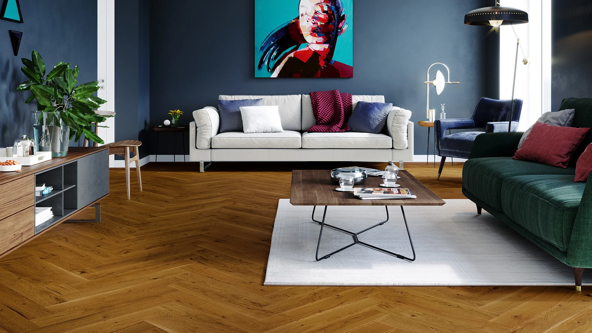 Stejar Brown Sugar Herringbone 110 [1]