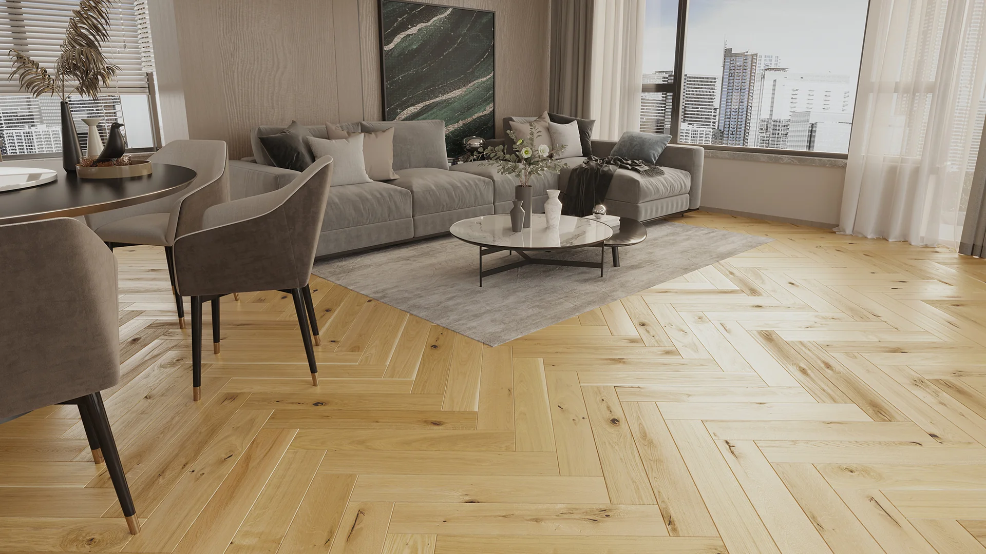 Stejar Raisins Herringbone 130 [2]